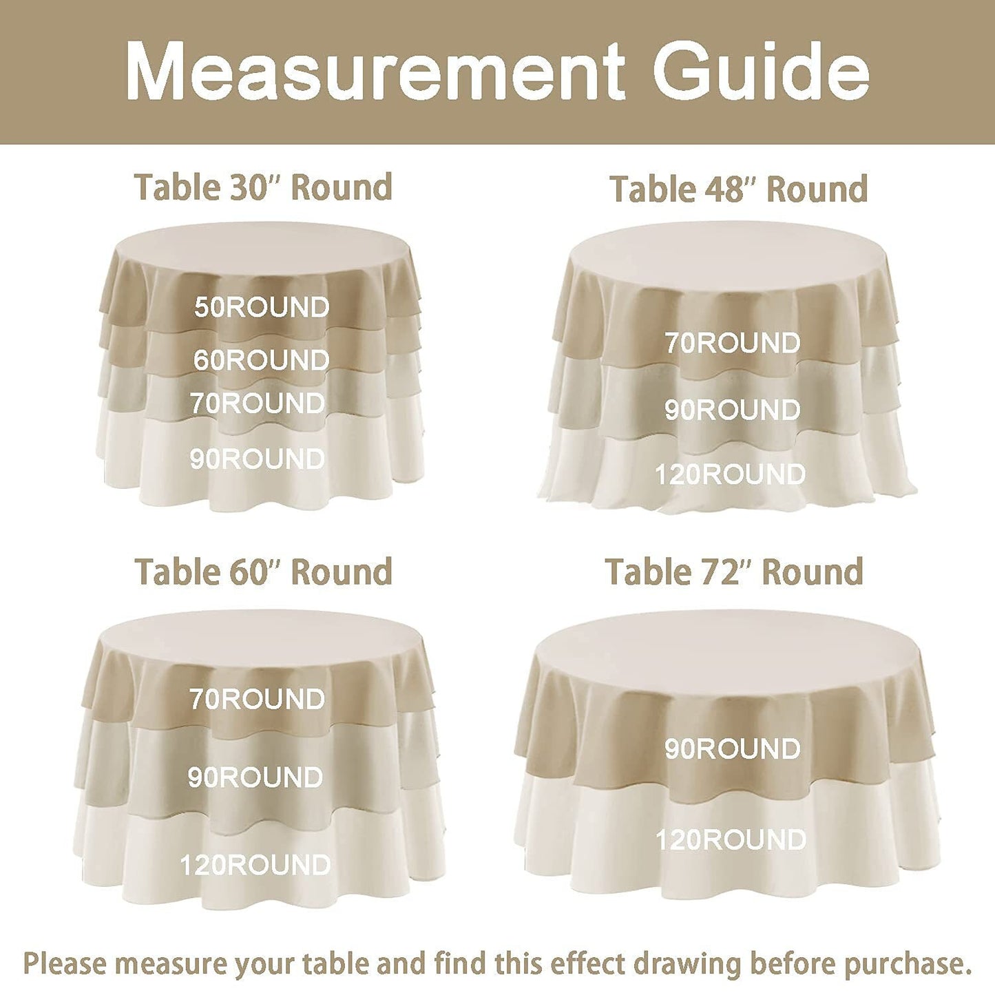BLUSH - Round Tablecloth Table Cloth Satin Rosette Tablecloth - 3D Floral Table Cloth for Wedding Baby Shower Birthday Tea Party Dessert
