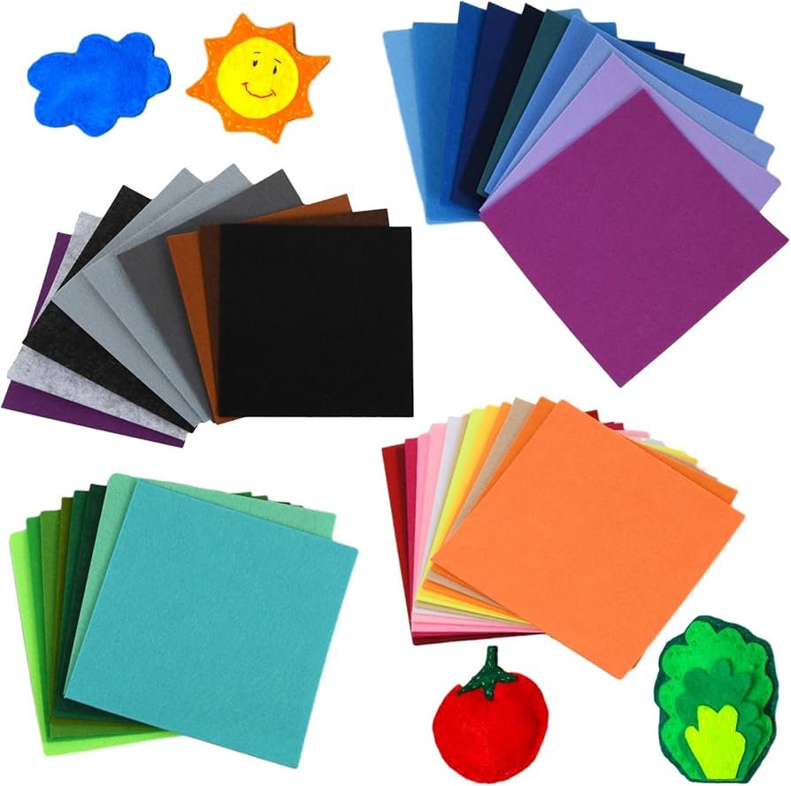 YELLOW - Craft Felt By Yard 72" Wide Acrylic Felt - Soft and Durable Black Felt Fabric for DIY Arts & Crafts, Decorations and More