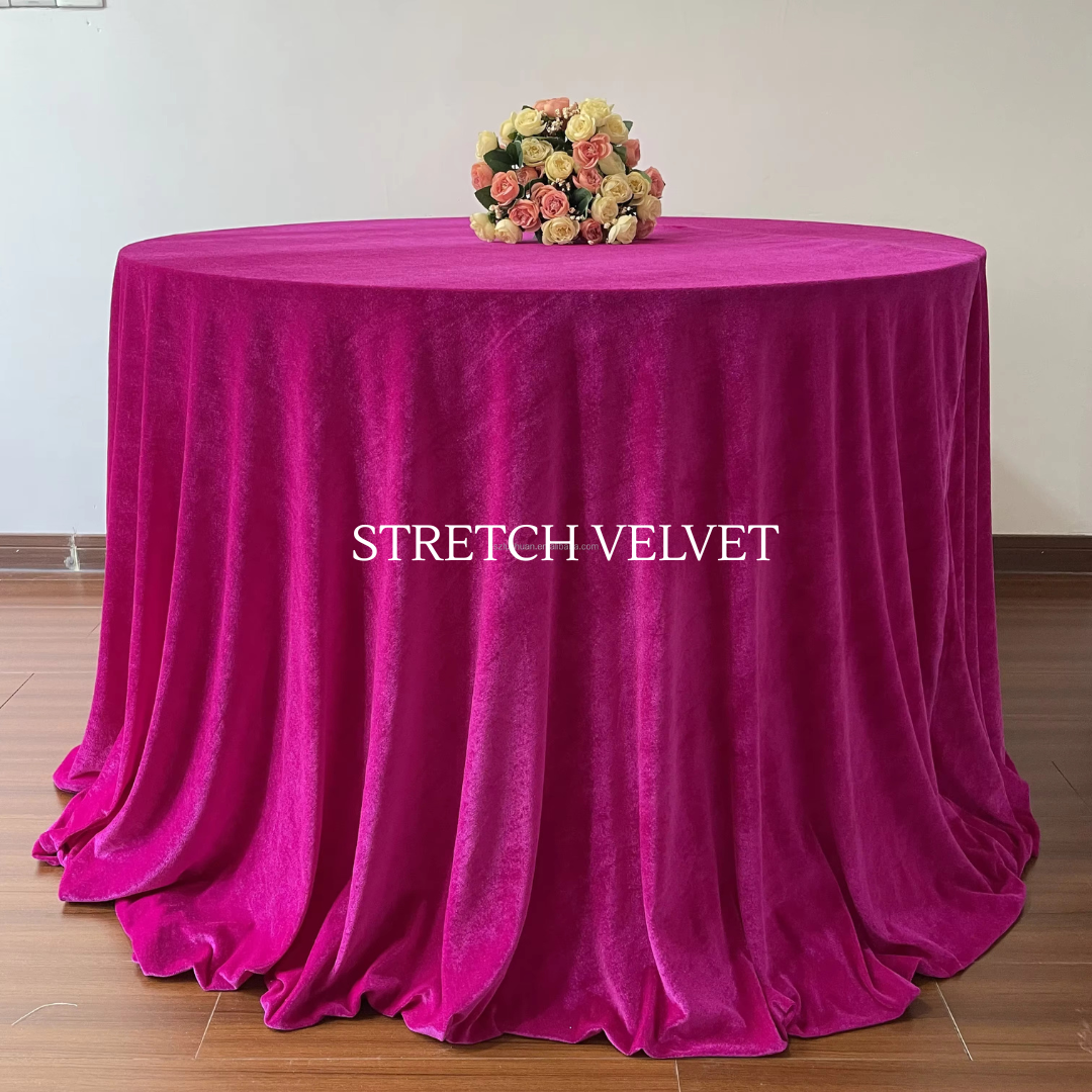 Stretch Velvet Tablecloths