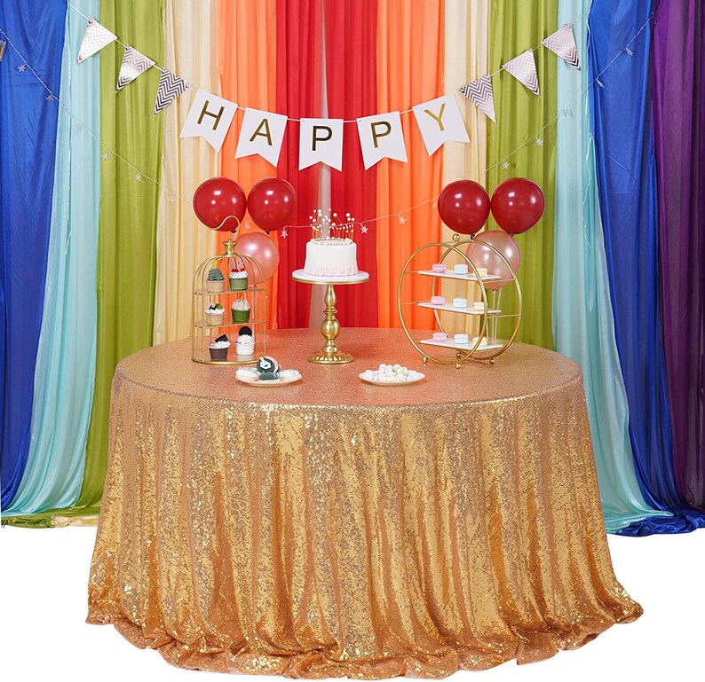 Sequin Tablecloth Round