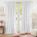 10Ft x 10Ft - White - Royal Velvet Luxury Backdrop Curtains for Home & Parties - 2 Panels 5x10ft for Weddings Birthday Party Curtains