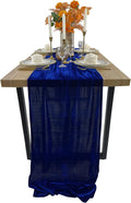 20" x 120"  ROYAL BLUE - Luxurious Stretch Velvet Table Runner, 10ft Wedding Reception Decorations Soft Velvet Fabric, Table Linen & Wedding Runners
