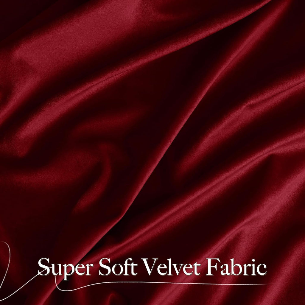 10Ft x 10Ft - Red - Royal Velvet Luxury Backdrop Curtains for Home & Parties - 2 Panels 5x10ft for Weddings Birthday Party Curtains