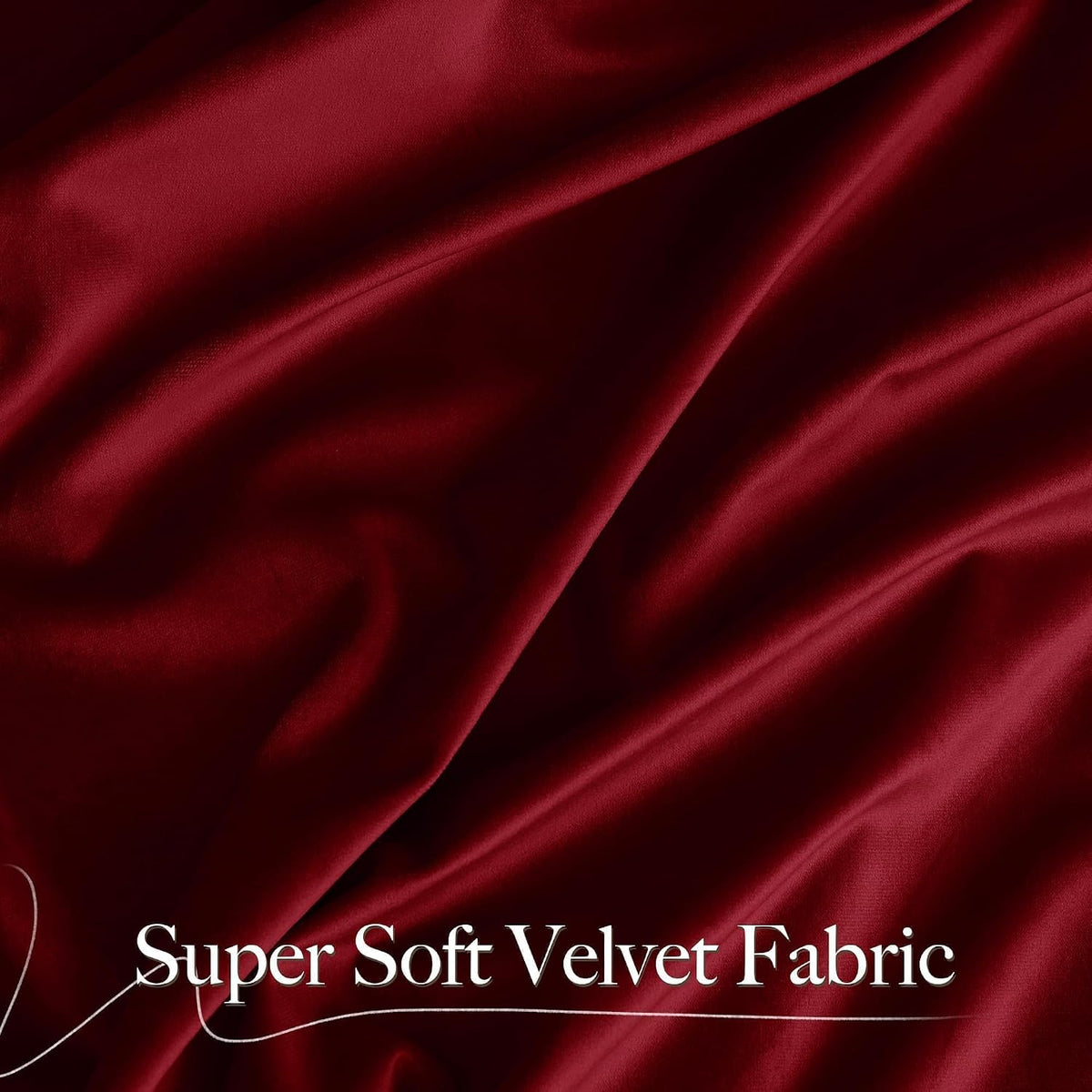 10Ft x 10Ft - Red - Royal Velvet Luxury Backdrop Curtains for Home & Parties - 2 Panels 5x10ft for Weddings Birthday Party Curtains
