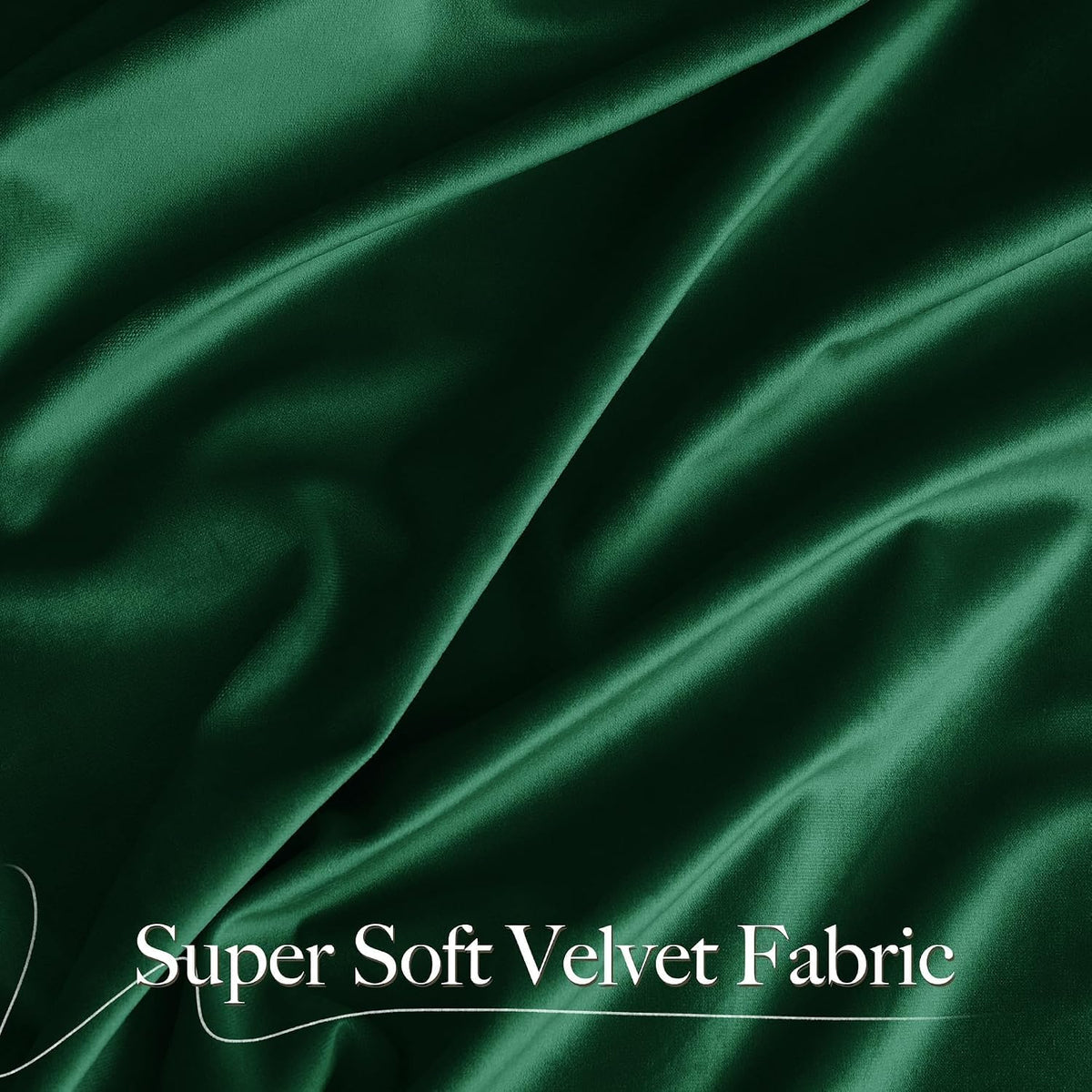 10Ft x 10Ft - Hunter - Royal Velvet Luxury Backdrop Curtains for Home & Parties - 2 Panels 5x10ft for Weddings Birthday Party Curtains