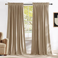 10Ft x 10Ft - Champagne - Royal Velvet Luxury Backdrop Curtains for Home & Parties - 2 Panels 5x10ft for Weddings Birthday Party Curtains