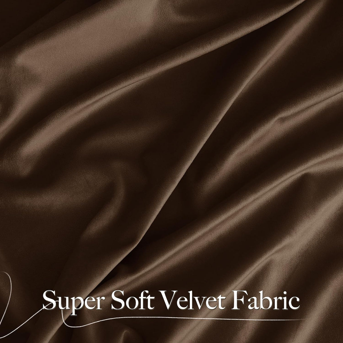 10Ft x 10Ft - Brown - Royal Velvet Luxury Backdrop Curtains for Home & Parties - 2 Panels 5x10ft for Weddings Birthday Party Curtains