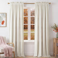10Ft x 10Ft - Ivory - Royal Velvet Luxury Backdrop Curtains for Home & Parties - 2 Panels 5x10ft for Weddings Birthday Party Curtains