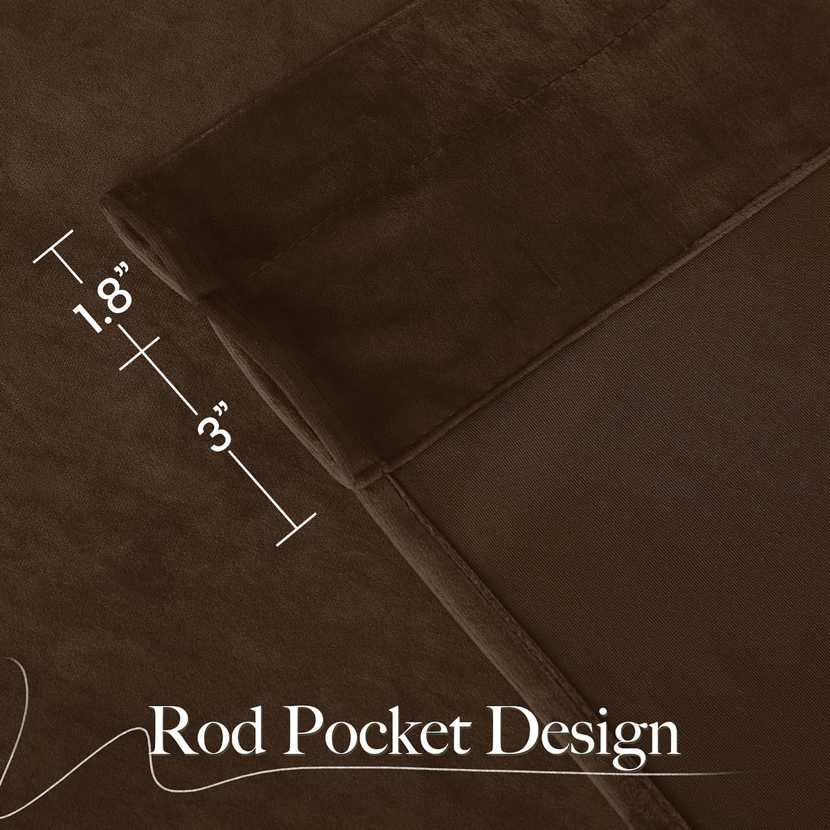 10Ft x 10Ft - Brown - Royal Velvet Luxury Backdrop Curtains for Home & Parties - 2 Panels 5x10ft for Weddings Birthday Party Curtains