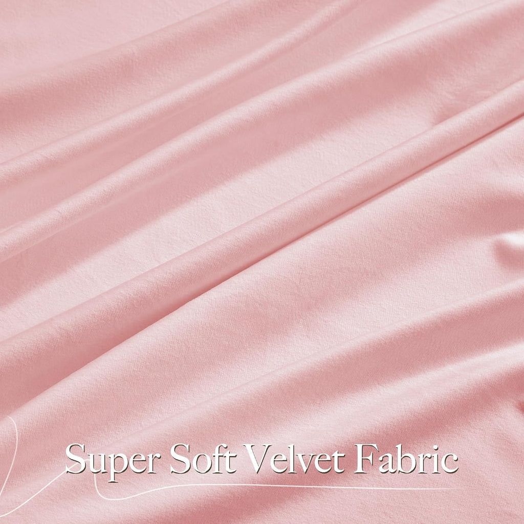 10Ft x 10Ft - Pink - Royal Velvet Luxury Backdrop Curtains for Home & Parties - 2 Panels 5x10ft for Weddings Birthday Party Curtains