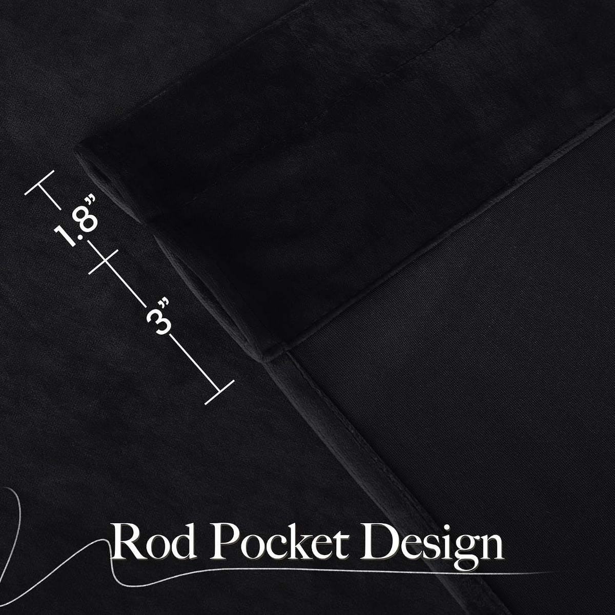 10Ft x 10Ft - Black - Royal Velvet Luxury Backdrop Curtains for Home & Parties - 2 Panels 5x10ft for Weddings Birthday Party Curtains