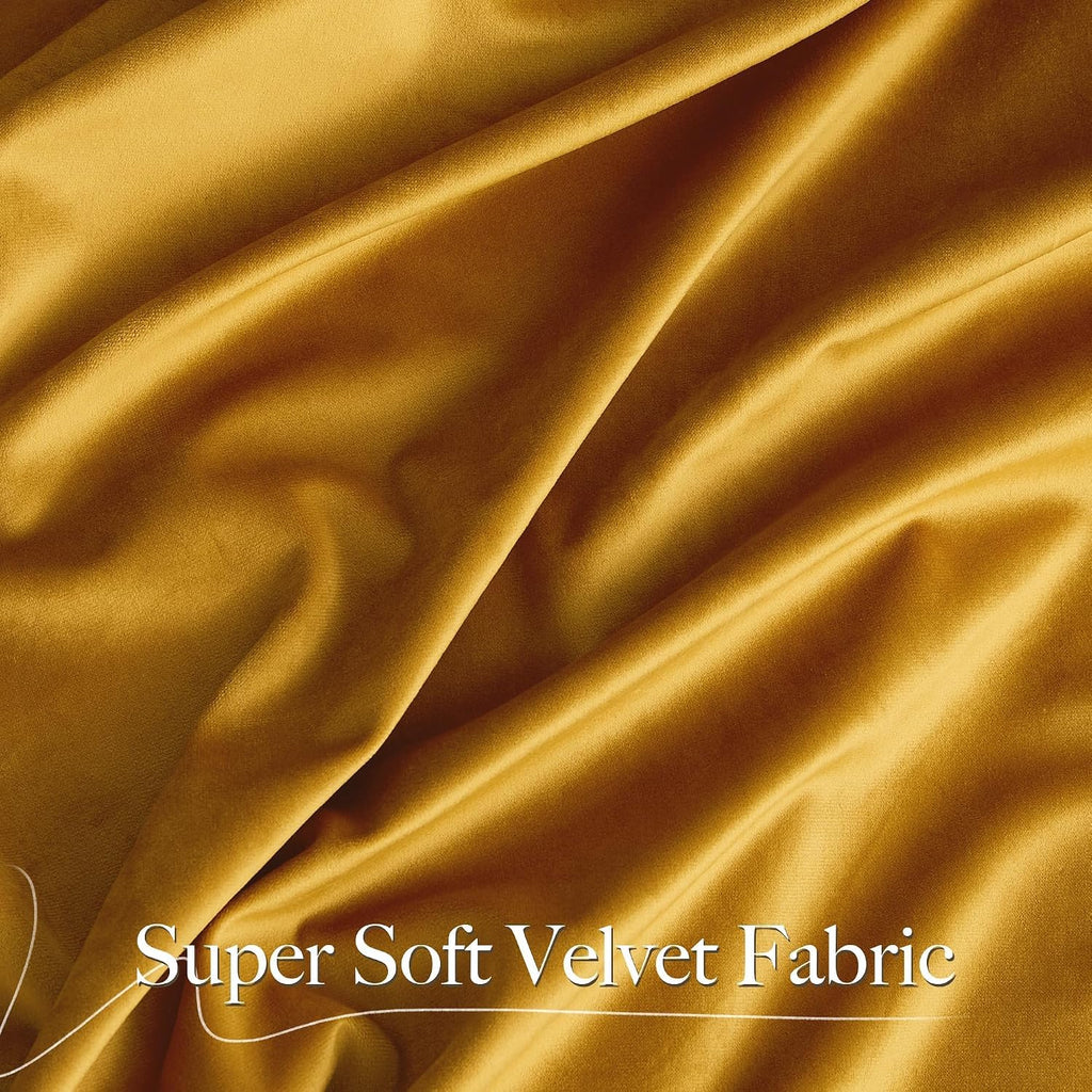 10Ft x 10Ft - Gold - Royal Velvet Luxury Backdrop Curtains for Home & Parties - 2 Panels 5x10ft for Weddings Birthday Party Curtains