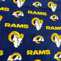 NFL Los Angeles RAMS Fleece Fabric / L.A. Rams / Sold By The Yard / 60" Wide /Anti Pill Fleece/ Perfect for Blanket, Bed Spread