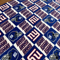New York Giants Fleece Fabric by the Yard, Anti-Pill Polar Fleece, NFL Football Team Fabric, Blanket Pajamas Crafts Decor