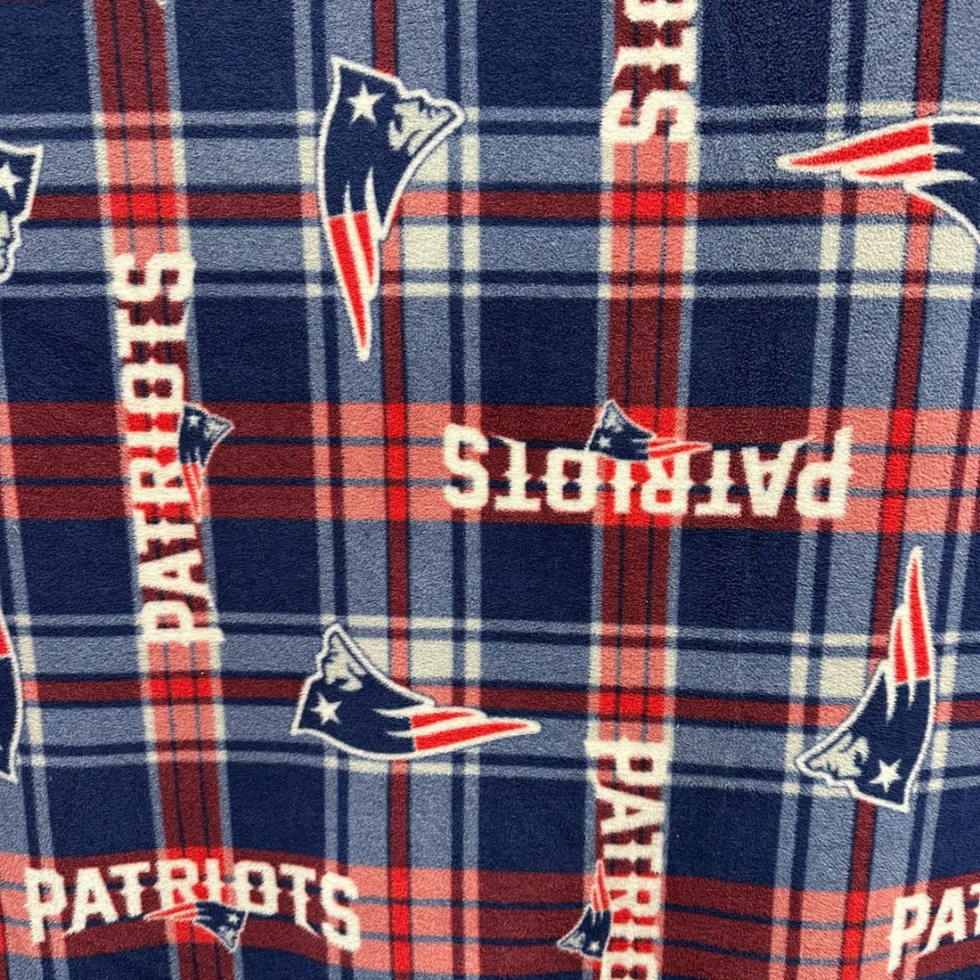 New England Patriots Fleece Fabric by the Yard – NFL Football Anti Pill Fleece – Licensed Sports Fabric