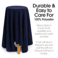 NAVY - Soft Anti-Pill Polar Fleece Fabric by the Yard – 60” Wide Cozy Plush Fleece for Blankets, Sleepwear, DIY Sewing & Home Accessories