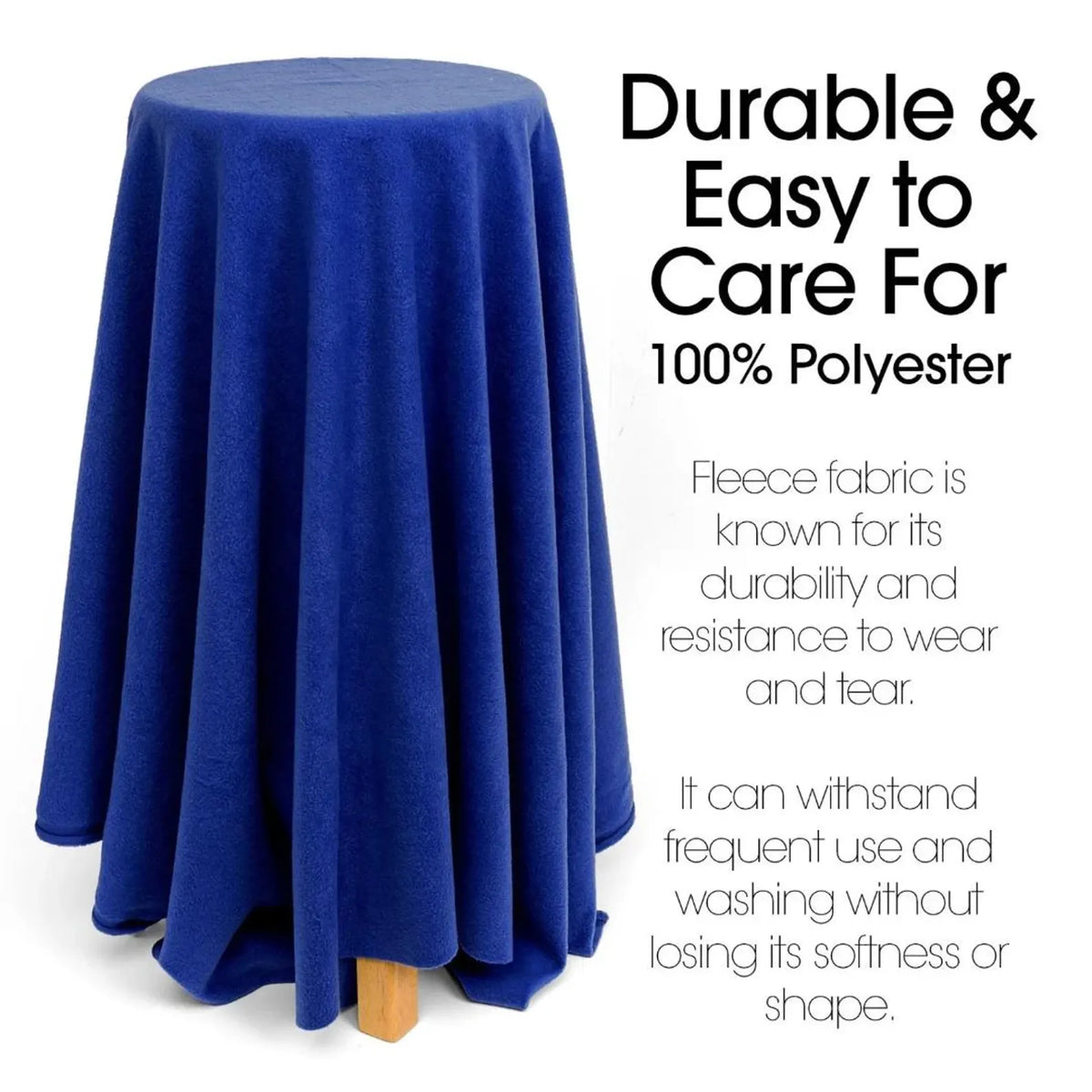 ROYAL - Soft Anti-Pill Polar Fleece Fabric by the Yard – 60” Wide Cozy Plush Fleece for Blankets, Sleepwear, DIY Sewing & Home Accessories