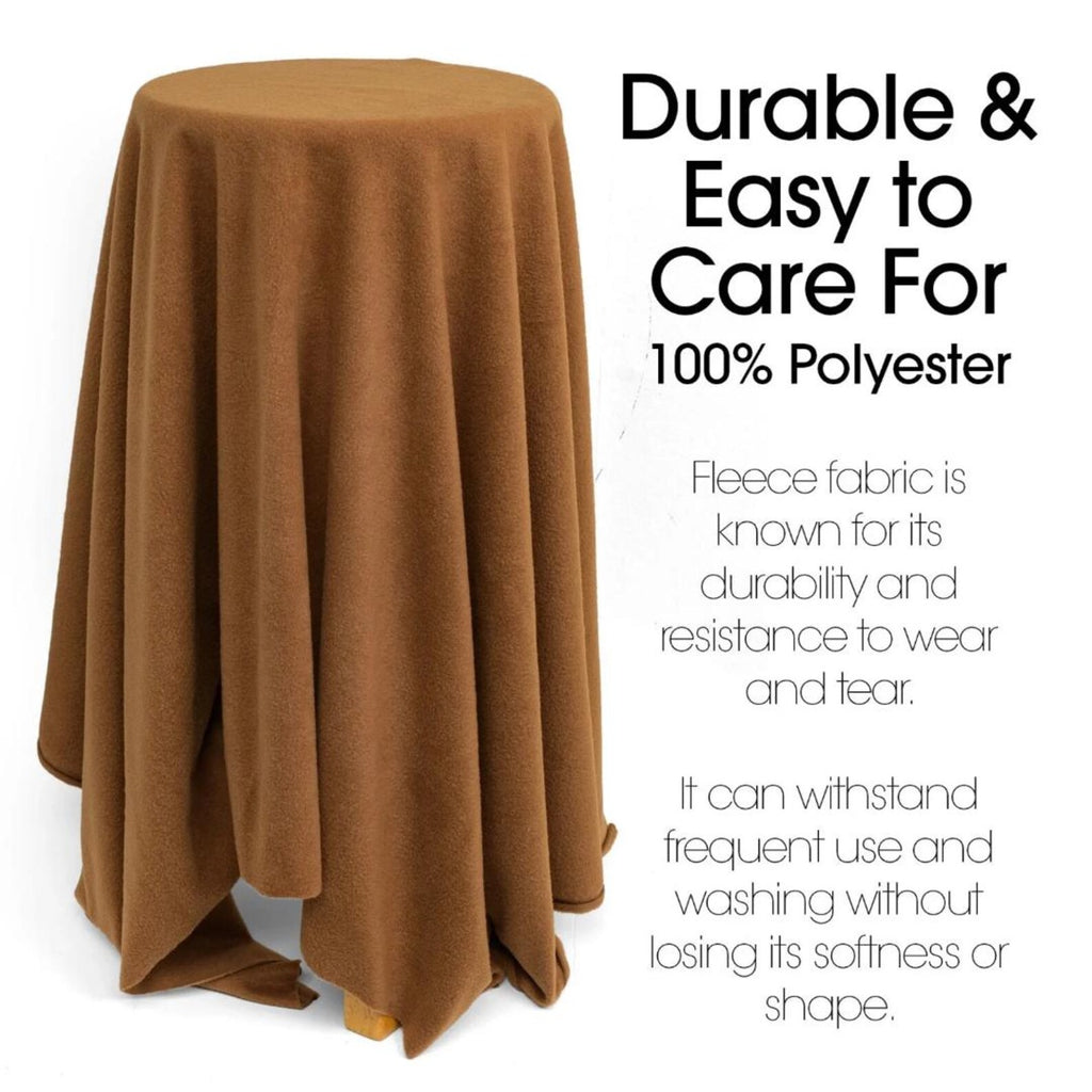 DK CAMEL - Soft Anti-Pill Polar Fleece Fabric by the Yard – 60” Wide Cozy Plush Fleece for Blankets, Sleepwear, DIY Sewing & Home Accessories