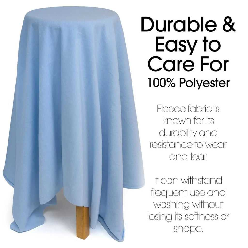 BABY BLUE - Soft Anti-Pill Polar Fleece Fabric by Yard – 60” Wide Cozy Plush Fleece for Blankets, Sleepwear, DIY Sewing & Home Accessories