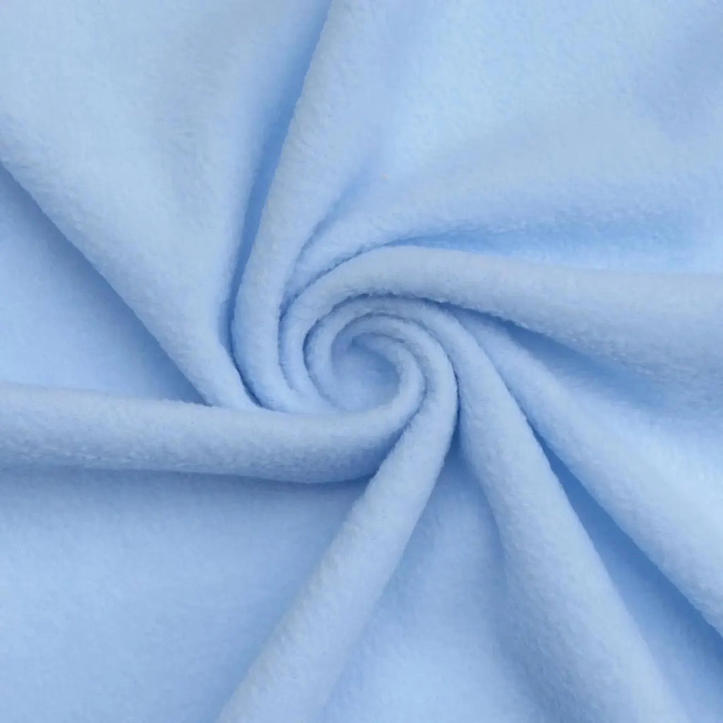 BABY BLUE - Soft Anti-Pill Polar Fleece Fabric by Yard – 60” Wide Cozy Plush Fleece for Blankets, Sleepwear, DIY Sewing & Home Accessories