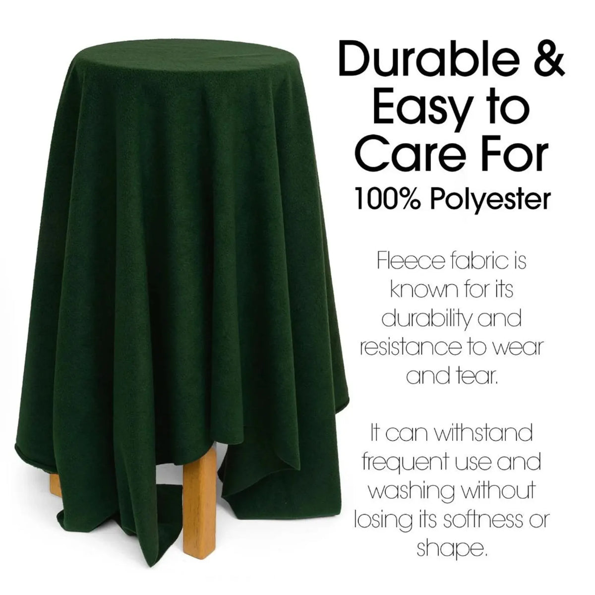 HUNTER - Soft Anti-Pill Polar Fleece Fabric by Yard – 60” Wide Cozy Plush Fleece for Blankets, Sleepwear, DIY Sewing & Home Accessories
