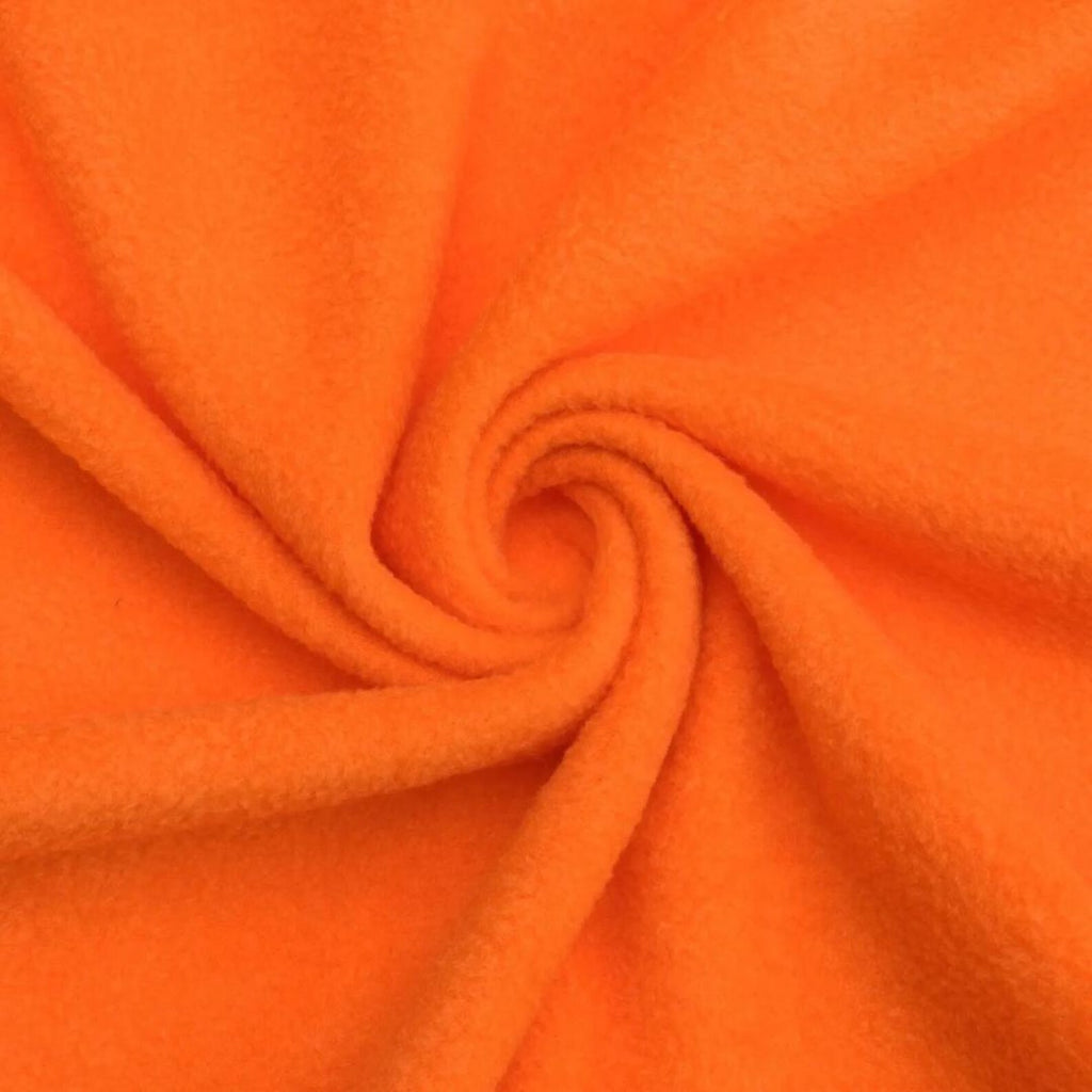 ORANGE - Soft Anti-Pill Polar Fleece Fabric by Yard – 60” Wide Cozy Plush Fleece for Blankets, Sleepwear, DIY Sewing & Home Accessories