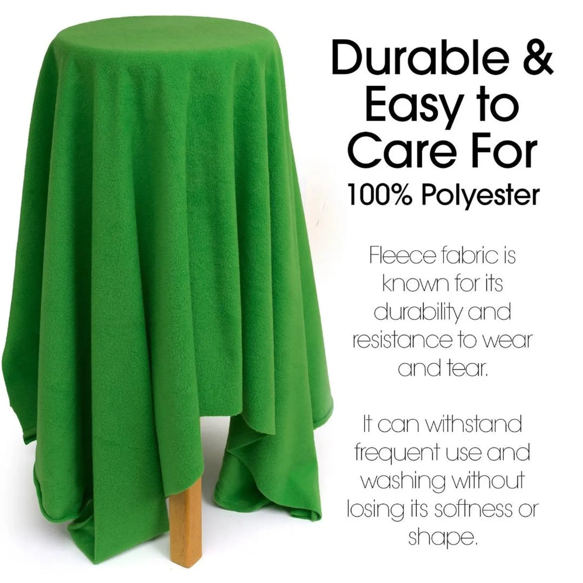 KELLY - Soft Anti-Pill Polar Fleece Fabric by Yard – 60” Wide Cozy Plush Fleece for Blankets, Sleepwear, DIY Sewing & Home Accessories