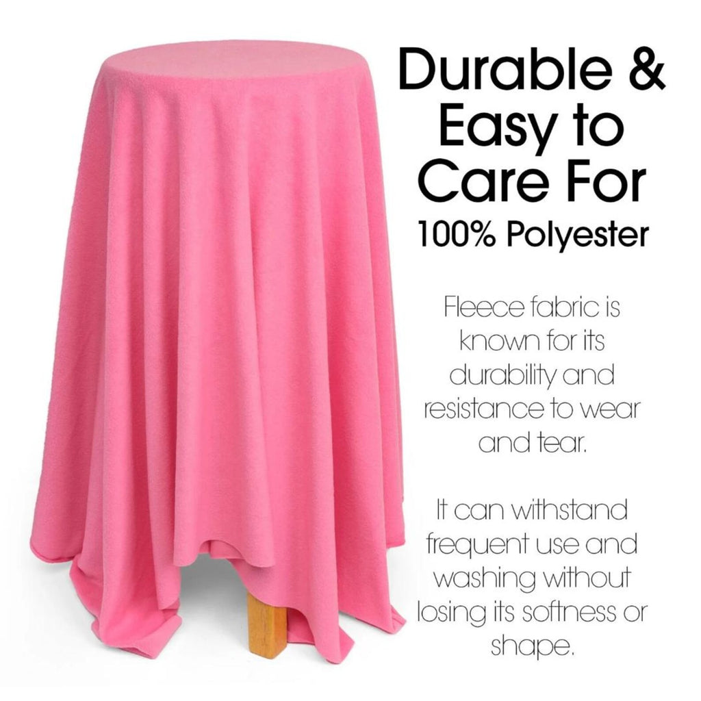 BUBBLE GUM - Soft Anti-Pill Polar Fleece Fabric by Yard – 60” Wide Cozy Plush Fleece for Blankets, Sleepwear, DIY Sewing & Home Accessories