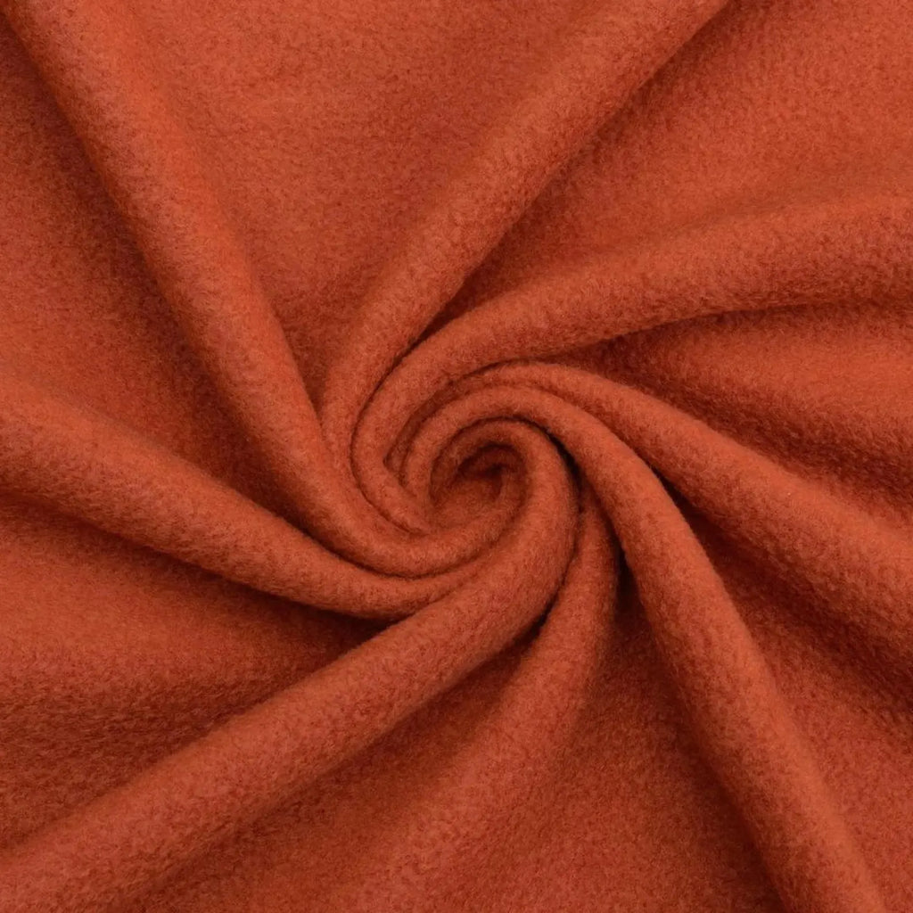 RUST - Soft Anti-Pill Polar Fleece Fabric by Yard – 60” Wide Cozy Plush Fleece for Blankets, Sleepwear, DIY Sewing & Home Accessories