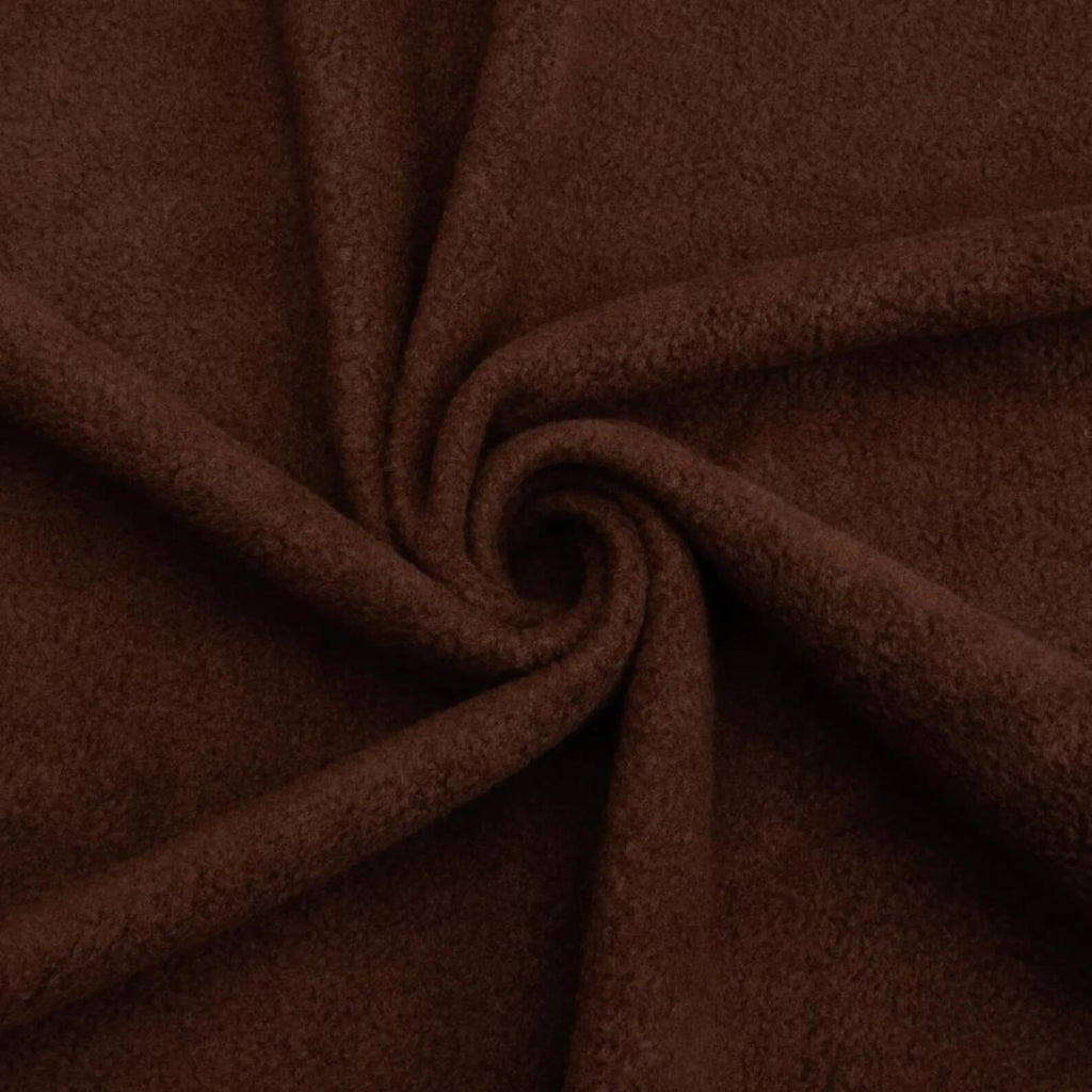 BROWN - Soft Anti-Pill Polar Fleece Fabric by Yard – 60” Wide Cozy Plush Fleece for Blankets, Sleepwear, DIY Sewing & Home Accessories