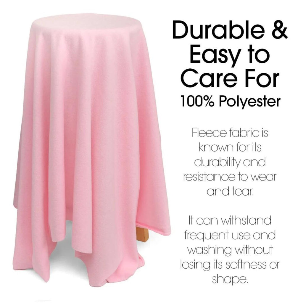 BABY PINK - Soft Anti-Pill Polar Fleece Fabric by Yard – 60” Wide Cozy Plush Fleece for Blankets, Sleepwear, DIY Sewing & Home Accessories