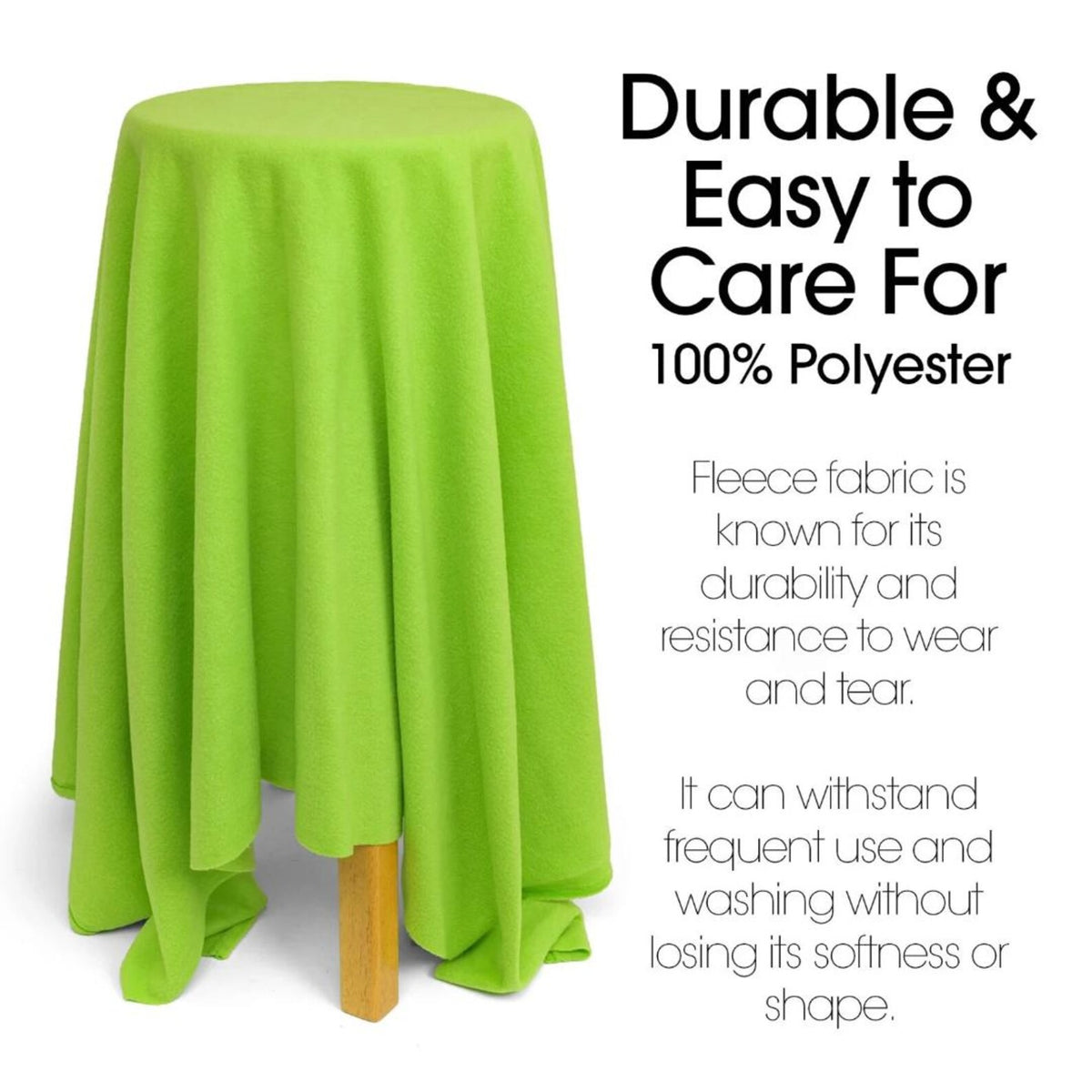 LIME - Soft Anti-Pill Polar Fleece Fabric by Yard – 60” Wide Cozy Plush Fleece for Blankets, Sleepwear, DIY Sewing & Home Accessories