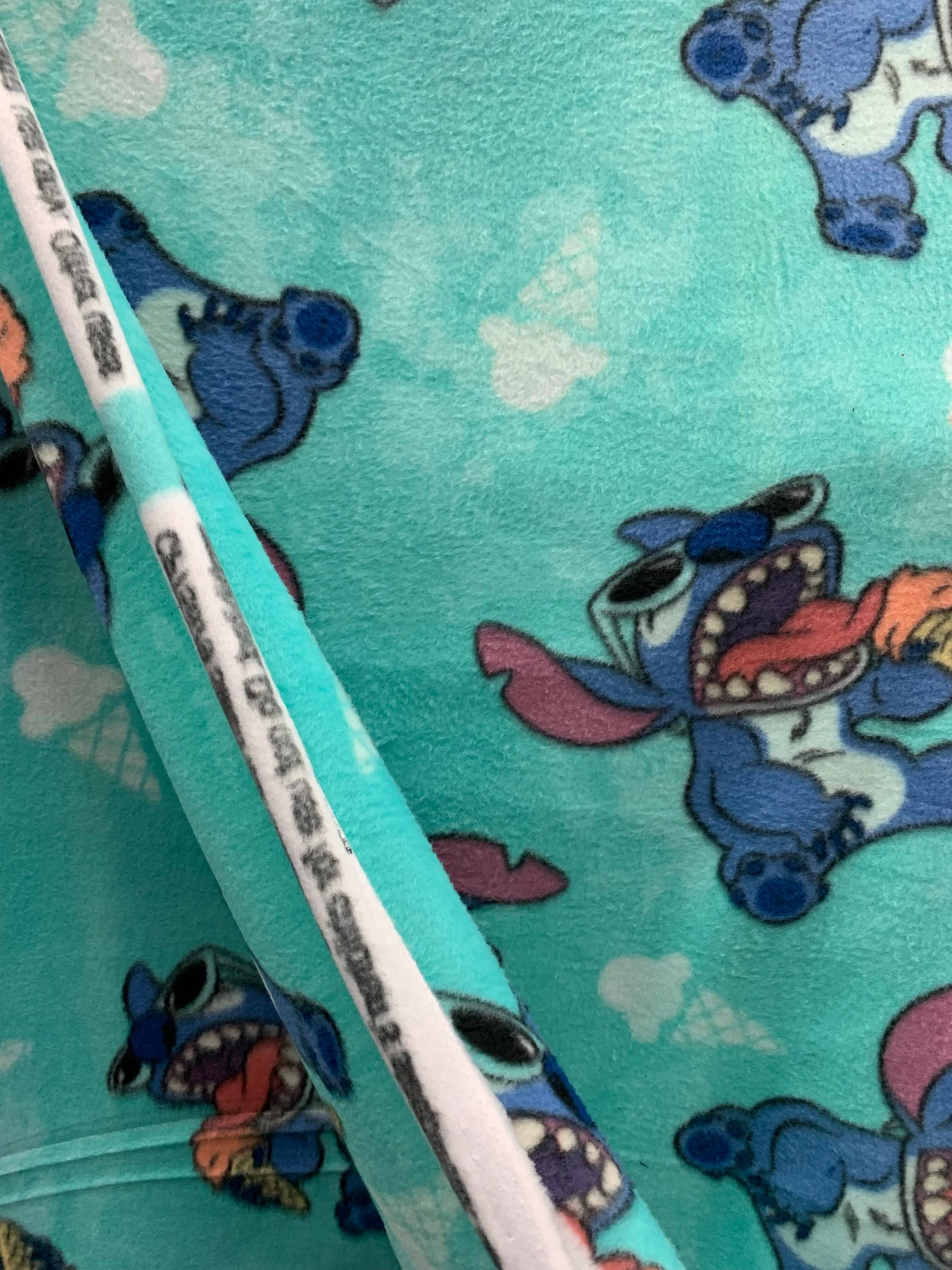 Stitch Ice Cream Fleece Fabric/ Stitch Fleece Fabric / Sold By The Yard / 58" Wide /Anti Pill Fleece/ Perfect for sewing blankets, jackets