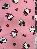 Hello Kitty Apples and Bows-Fleece Fabric/Sold by The Yard / 58" Wide/Anti Pill Fleece  Perfect for sewing blankets, jackets