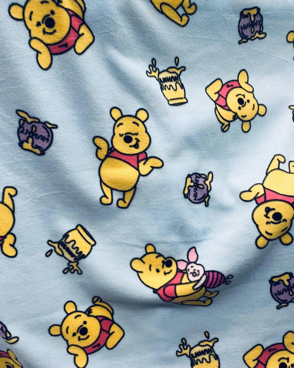 Winnie Pooh Fleece Fabric By The Yard, Disney Pooh Bear Fabric, – Soft Anti-Pill Fleece Perfect for sewing blankets, jackets