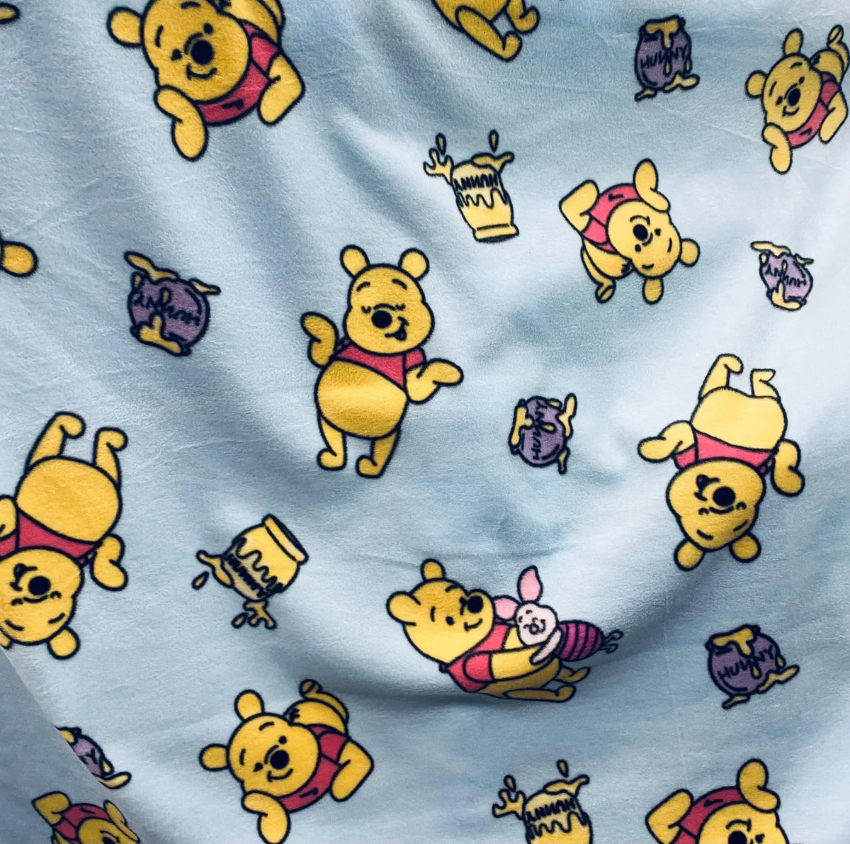 Winnie Pooh Fleece Fabric By The Yard, Disney Pooh Bear Fabric, – Soft Anti-Pill Fleece Perfect for sewing blankets, jackets
