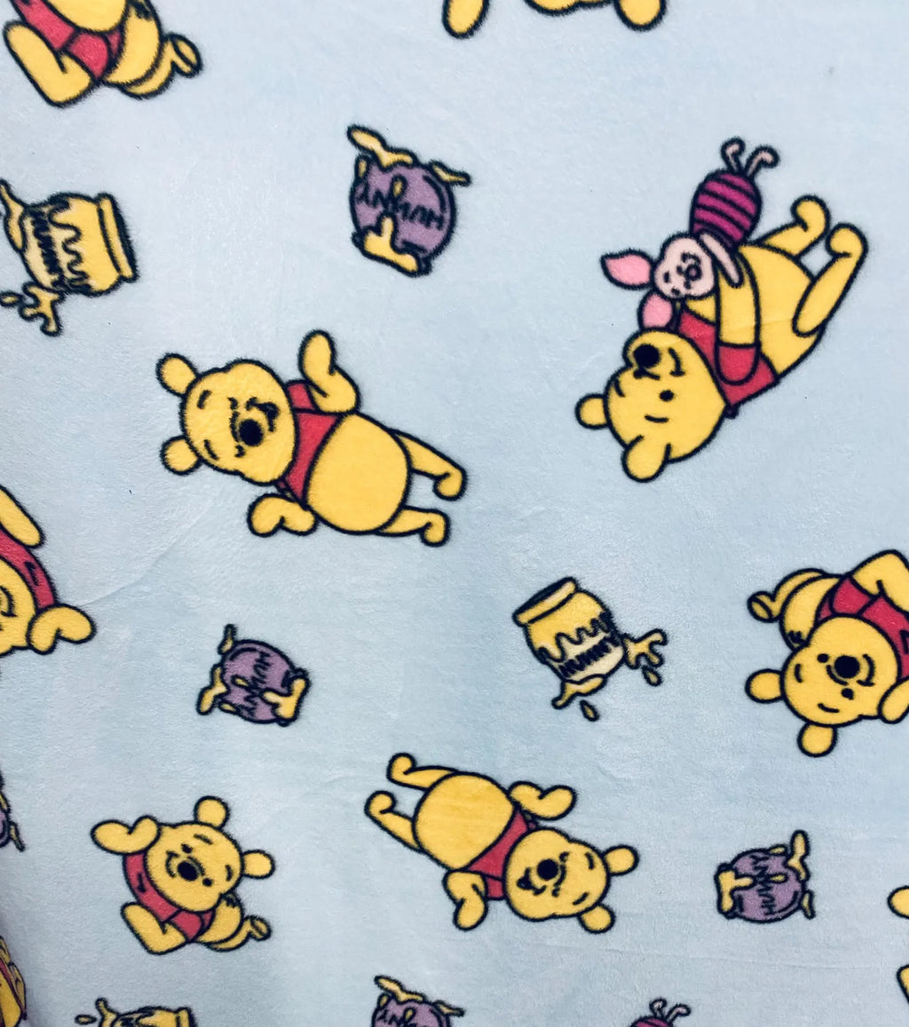 Winnie Pooh Fleece Fabric By The Yard, Disney Pooh Bear Fabric, – Soft Anti-Pill Fleece Perfect for sewing blankets, jackets