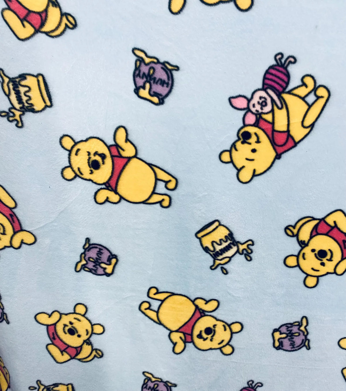 Winnie Pooh Fleece Fabric By The Yard, Disney Pooh Bear Fabric, – Soft Anti-Pill Fleece Perfect for sewing blankets, jackets