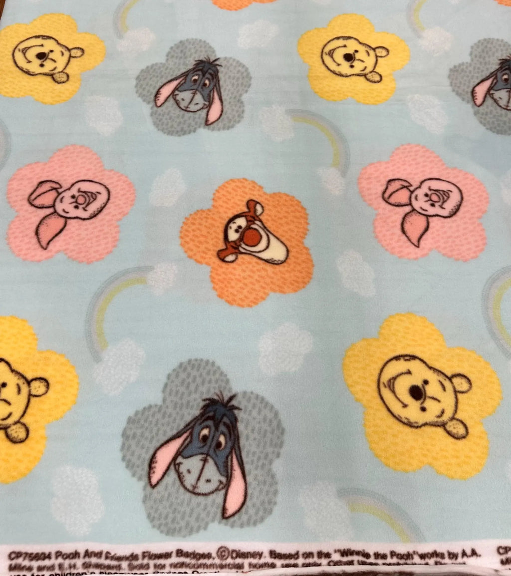 Winnie Pooh Fleece Fabric By The Yard, Disney Pooh Bear Fabric, – Soft Anti-Pill Fleece Perfect for sewing blankets, jackets