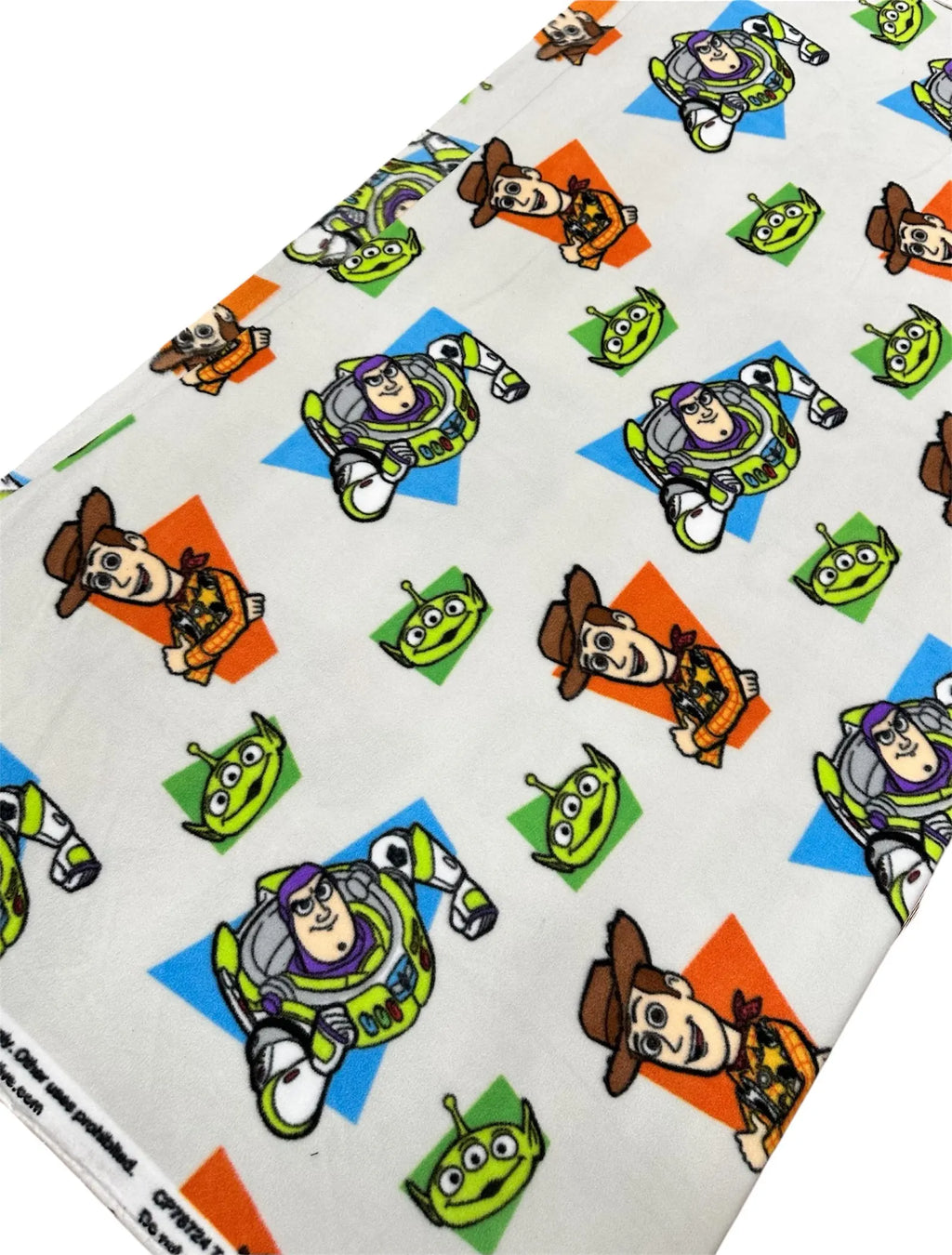 Toy Story Fleece Fabric Sold by the Yard – Woody, Buzz Lightyear & Alien Print – Soft Disney Pixar Material. Perfect for sewing blankets, jackets