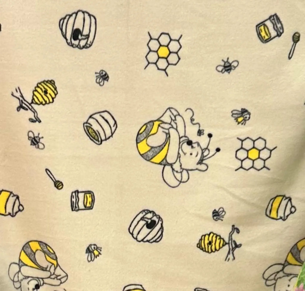 Winnie Pooh Fleece Fabric By The Yard, Disney Pooh Bear Fabric, – Soft Anti-Pill Fleece Perfect for sewing blankets, jackets