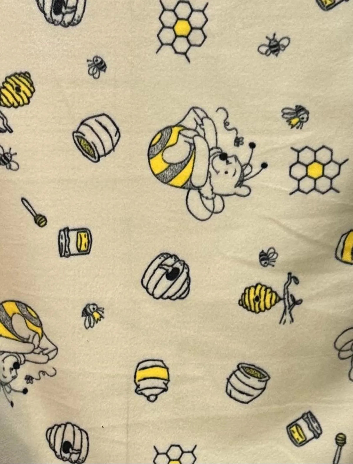 Winnie Pooh Fleece Fabric By The Yard, Disney Pooh Bear Fabric, – Soft Anti-Pill Fleece Perfect for sewing blankets, jackets