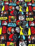 Star Wars Fleece Fabric by the Yard, Anti-Pill Polar Fleece, Darth Vader Yoda Millennium Falcon, Licensed Character Fabric