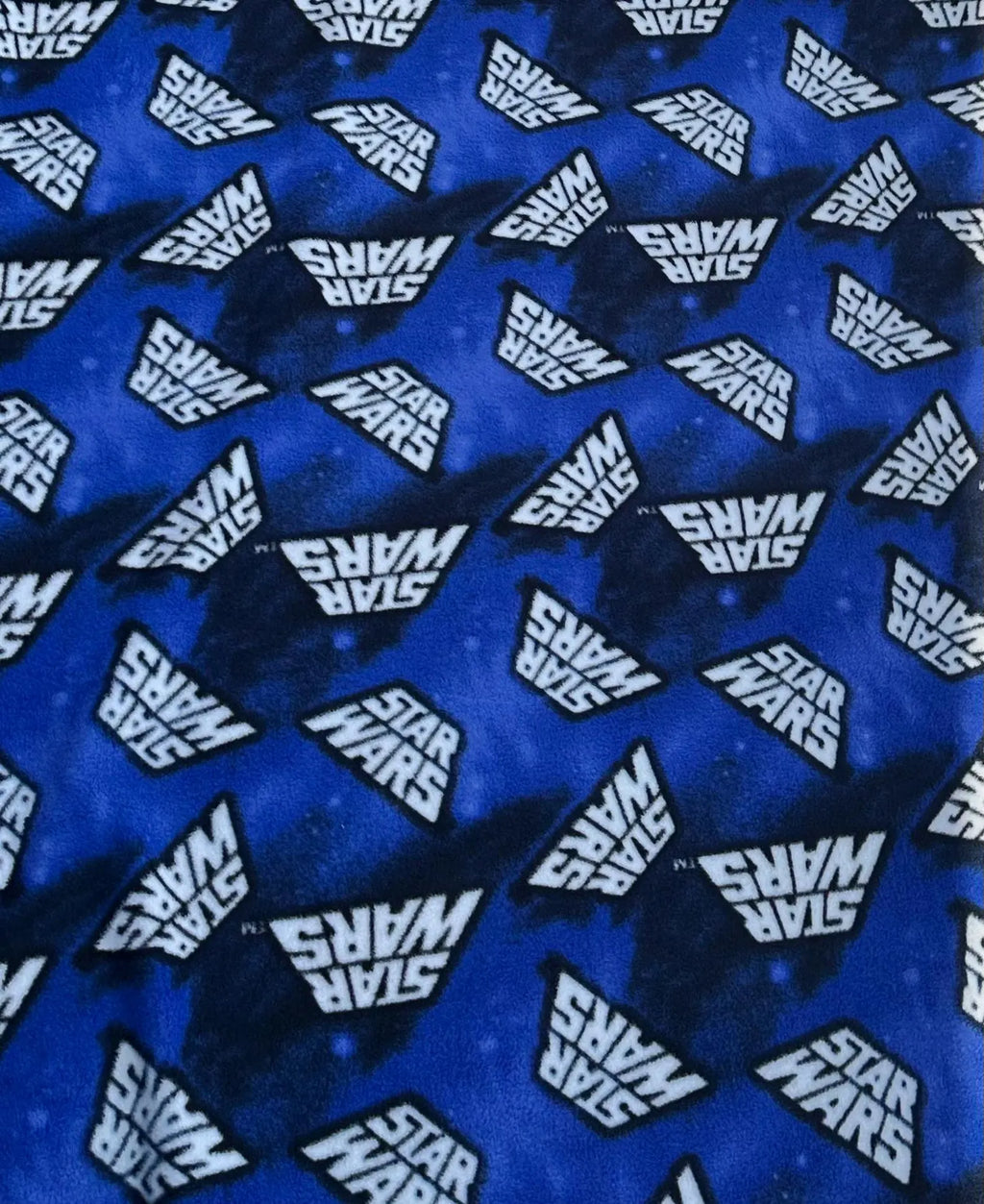 Star Wars Fleece Fabric by the Yard, Anti-Pill Polar Fleece, Darth Vader Yoda Millennium Falcon, Licensed Character Fabric