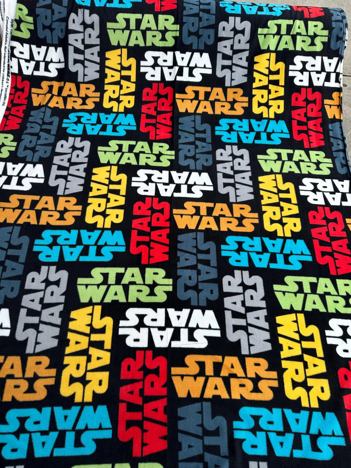 Star Wars Fleece Fabric by the Yard, Anti-Pill Polar Fleece, Darth Vader Yoda Millennium Falcon, Licensed Character Fabric