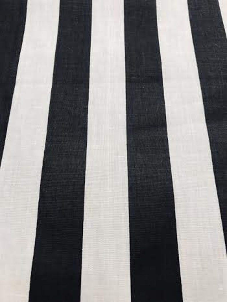 1" Stripe Poly Cotton Fabric Sold By The Yard.