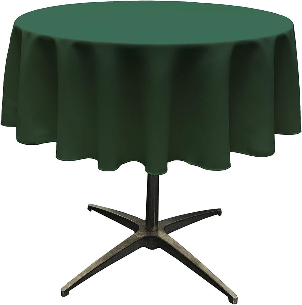 HUNTER - Polyester Poplin Washable Round Tablecloth, Wrinkle Resistant Table Cover Fabric Table Cloth for Dinning, Kitchen, Party,Holiday