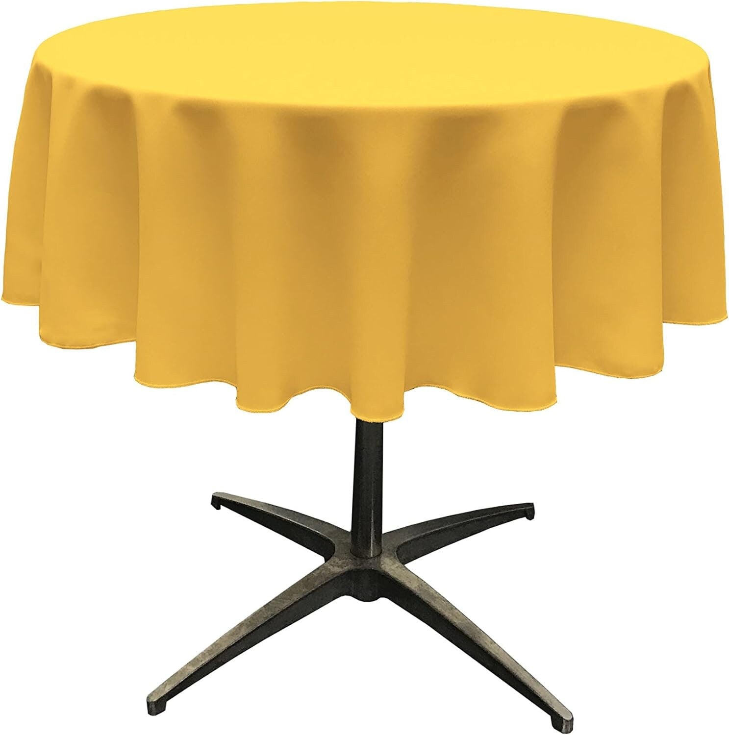 DKYELLOW - Polyester Poplin Washable Round Tablecloth, Wrinkle Resistant Table Cover Fabric Table Cloth for Dinning, Kitchen, Party, Holiday
