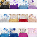 SEQUIN - Sequin Tablecloth - Table Overlay Rainbow Table Cloths With Seams tablecloth Sparkly Wedding Party Decorations. 16 Colors Available