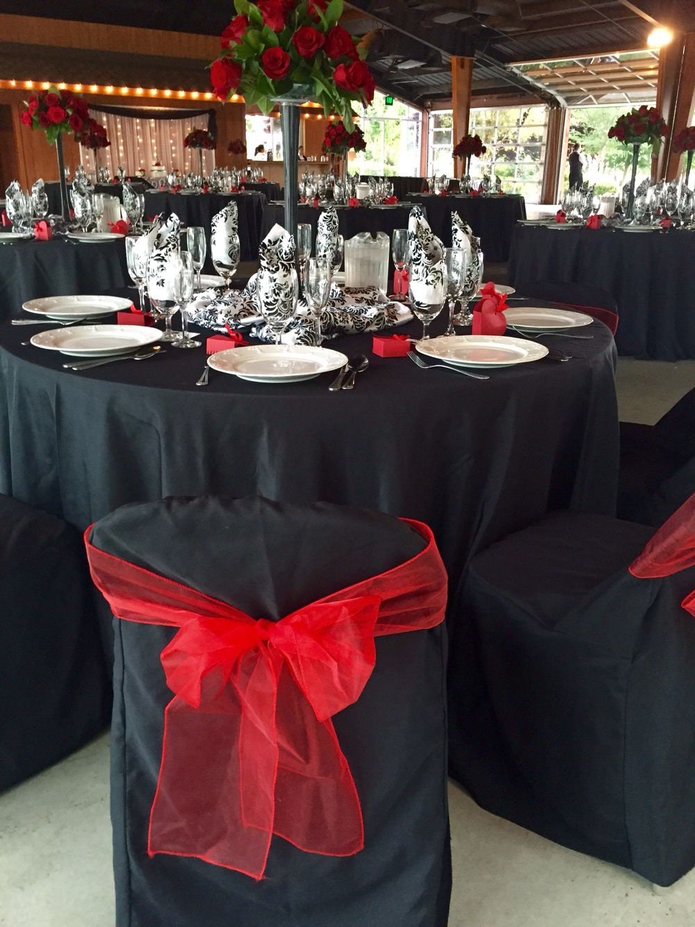 BURGUNDY - Chair Sashes Bows for Wedding Reception Event Banquets Chair Decoration, Dinning Chair Cover Sash Ribbon Tie Back Party Supplies